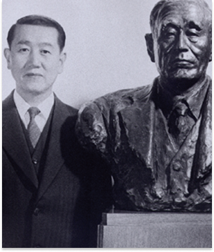 乳酸菌研究の歴史に関わる人物と胸像